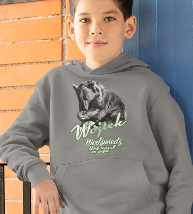 Bluza z kapturem dziecięca NIEDŹWIEDŹ WOJTEK